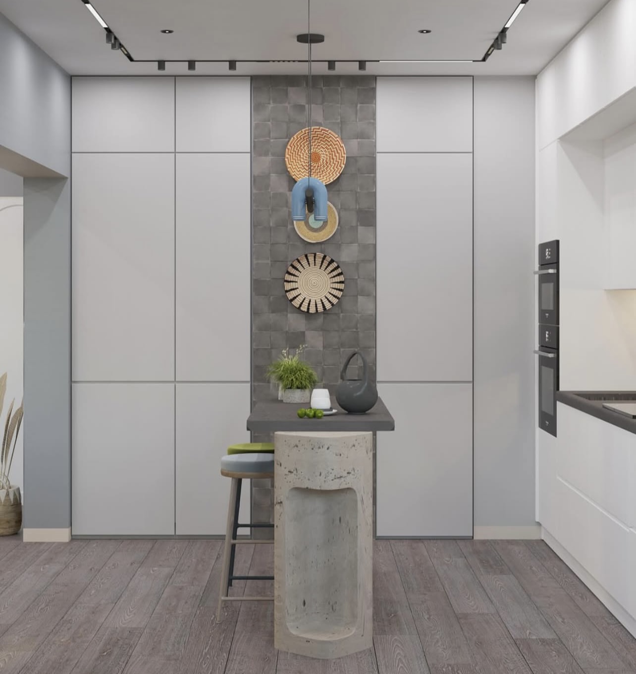 Modern construction project